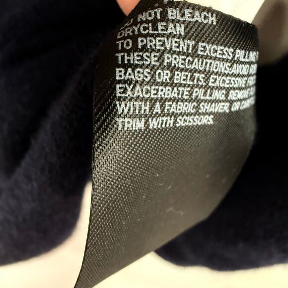 JW Anderson X Uniqlo Turtleneck Cashmere Sweater Dress Women's L Blue Bow Cuffs - Picture 6 of 7